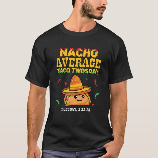 Camiseta Taco médio Nacho 2022 Engraçado Terça-feira 2022 P (Frente)