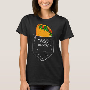 Camiseta Taco Na Minha Bolsa Terça-Feira Engraçada Fiesta