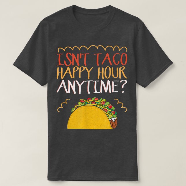Camiseta Taco não é feliz Taco (Frente do Design)