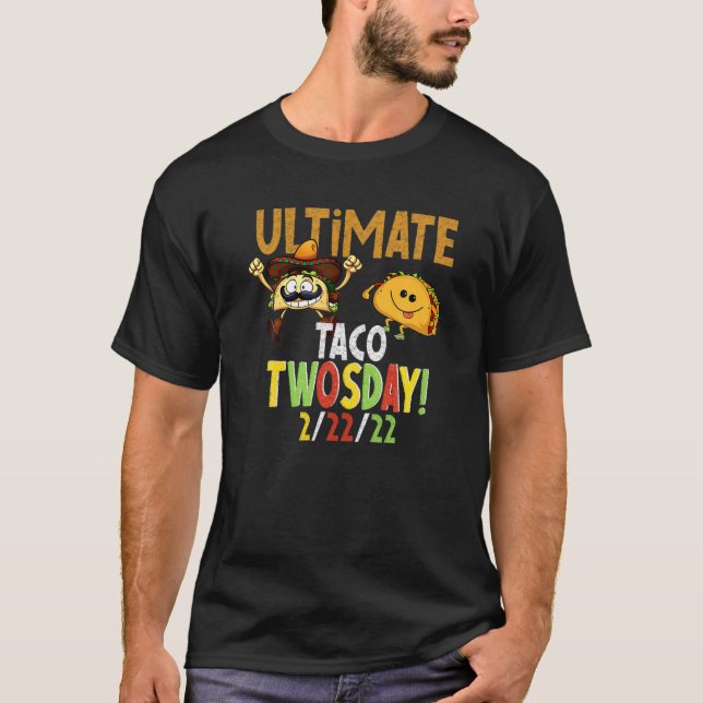 Camiseta Taco No Twitter O Último Taco Na Terça-Feira 2-2 (Frente)
