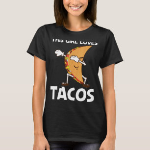 Camiseta Taco Para Meninas Mãe Comida Da Rua Mexicana