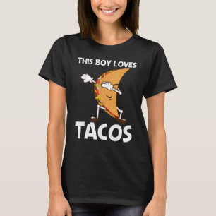 Camiseta Taco Para Meninos Prato De Comida De Rua Mexicana
