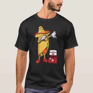Camiseta Taco Poncho Sombrero Cinco De Mayo Mexicano Dabbin