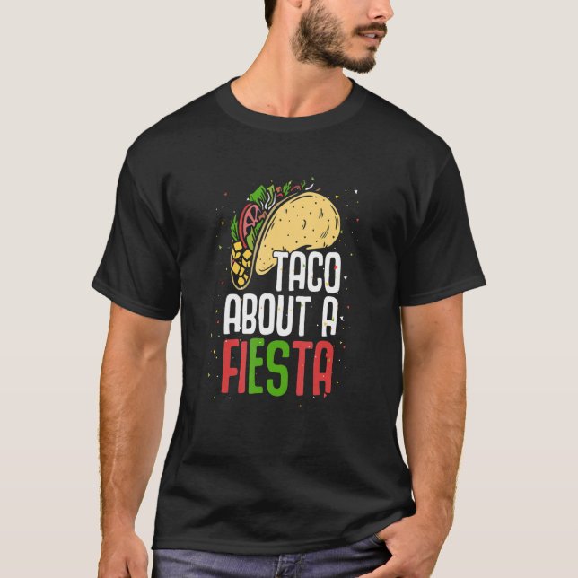 Camiseta Taco Sobre Fiesta México Cinco Mexicanos De Mayo N (Frente)