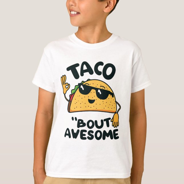 Camiseta Taco sobre incrível (Frente)