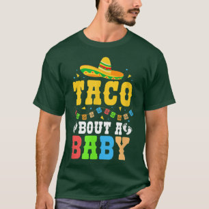 Camiseta Taco Sobre Um Bebê Cinco De Gravidez Mayo Meican M