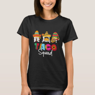 Camiseta Taco Squad Cinco De Mayo Engraçado Comida Mexicana