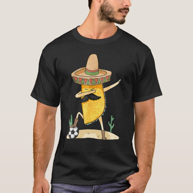 Camiseta Taco Taco Mexicano Futebol Esportivo Funny Cinco D (Frente)