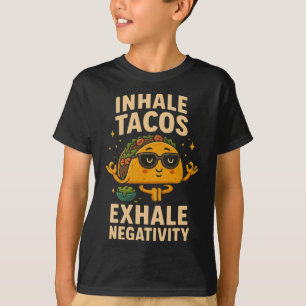 Camiseta Taco, Terça-feira Meditação Mindfulness Humor Solo