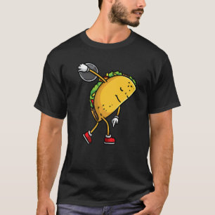 Camiseta Taco Throwing Discus Thwer Mexicano Comida Cinco D