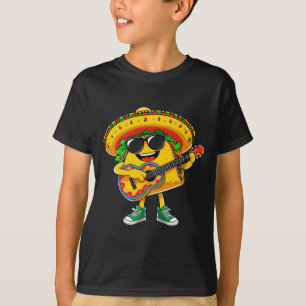 Camiseta Taco toca violão cinco de mayo engraçado mexicano