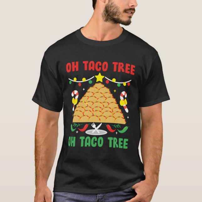 Camiseta Taco Tree Comida mexicana Taco (Frente)