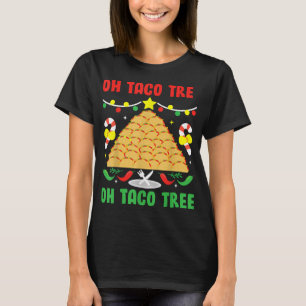 Camiseta Taco Tree Comida mexicana Taco no Natal