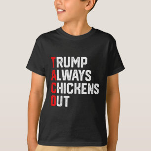 Camiseta Taco Trump engraçado sempre foge Taco Trump engraç