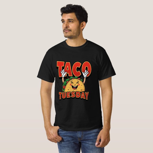Camiseta Taco TueDay Mens T-Shirt (Frente Completa)