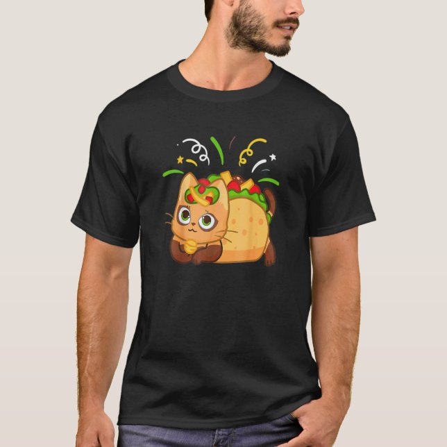 Camiseta Tacocat Cute Taco Cat Cinco De Mayos (Frente)