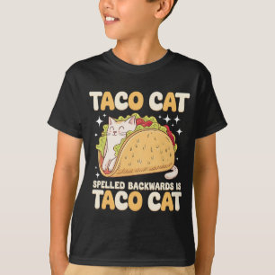 Camiseta Tacocat Escrito ao Contrário Taco Cat Mexicano