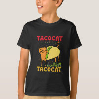 Tacocat Escrito ao Contrário Tacos Gatos Cinco De