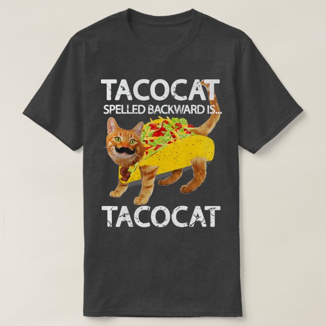 Camiseta Tacocat Funny Cat Taco Gatinho Tacos (Frente do Design)