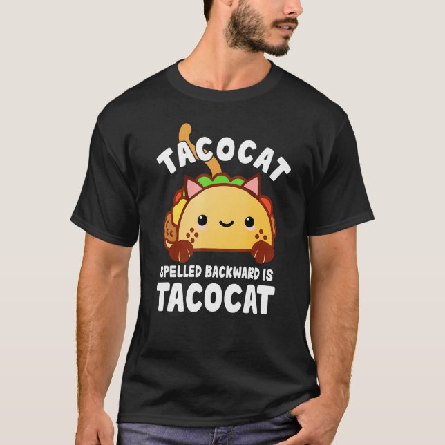 Camiseta TacoCat Funny Mexican Food Cinco de Mayo Tacos Cat (Frente)