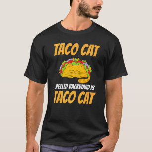 Camiseta Tacocat Ortografado Para Trás É Taco Cat
