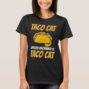 Camiseta Tacocat Ortografado Para Trás É Taco Cat 1