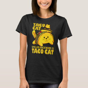 Camiseta Tacocat Ortografado Para Trás É Taco Cinco De Maio