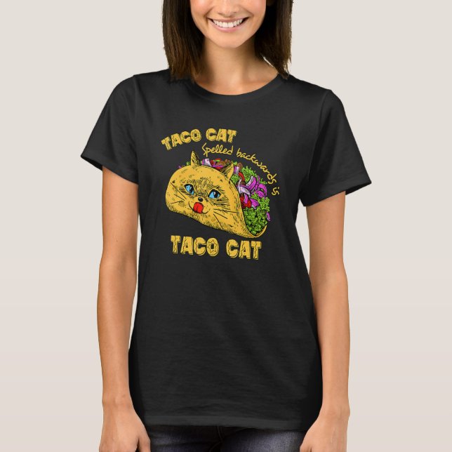 Camiseta Tacocat Ortografado Para Trás É Taco Cinco De Mayo (Frente)