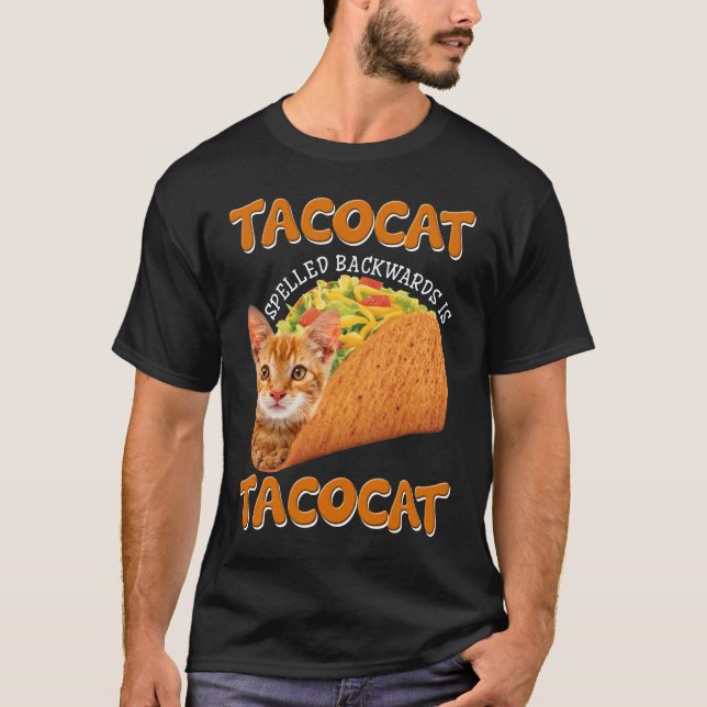 Camiseta Tacocat ortografado para trás é Tacocat (Frente)