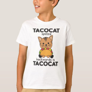 Camiseta Tacocat Ortografado Para Trás É Tacocat - Amor