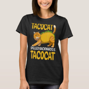 Camiseta Tacocat Ortografado Para Trás É Tacocat Cinco De M
