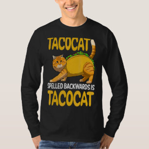 Camiseta Tacocat Ortografado Para Trás É Tacocat Cinco De M