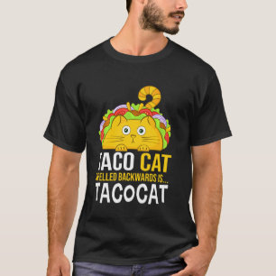 Camiseta Tacocat Ortografado Para Trás É Tacocat Love Cat E