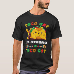Camiseta Tacocat Ortografado Para Trás É Tacocat Para Taco