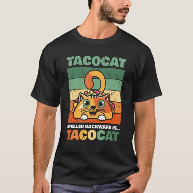 Camiseta Tacocat Ortografado Para Trás É Tacocat Que Eu Amo (Frente)