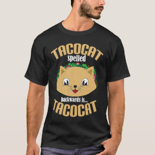 Camiseta TACOCAT Ortografado Para Trás É TACOCAT Taco E Gat