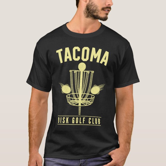Camiseta Tacoma Disk Golf Club Golfer Washington Disk Golf (Frente)
