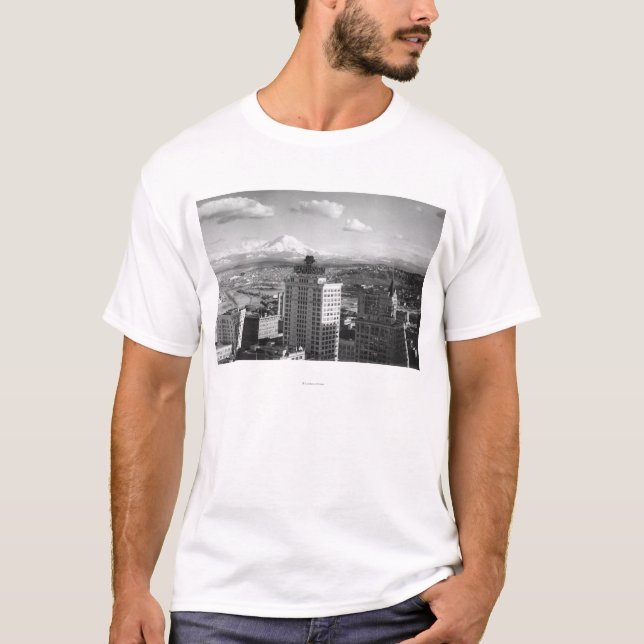 Camiseta Tacoma, opinião de WA de mais chuvoso das artes (Frente)