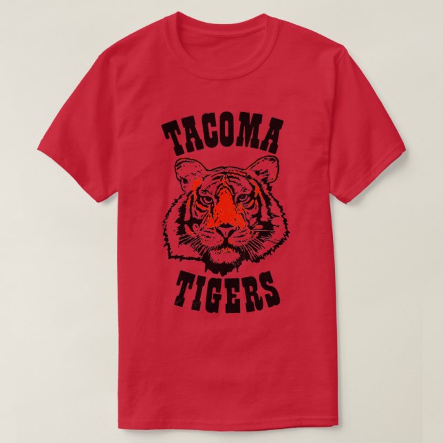Camiseta Tacoma Tigers MiLB Team Estilo desbotado1 (Frente do Design)