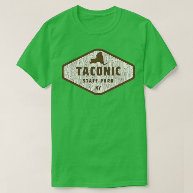 Camiseta Taconic State Park New York Tree Log Texode (Frente do Design)