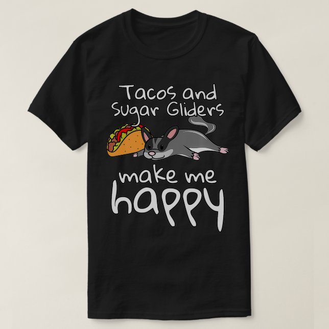 Camiseta Tacos Açúcar - Glider Pet Premium (Frente do Design)