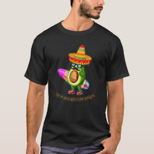 Camiseta Tacos avocado tempo amigos esqui sol de verão s