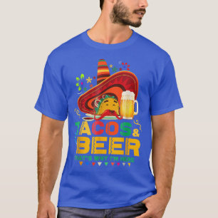 Camiseta Tacos Beer Por isso estou aqui Cinco de Mayo Beben
