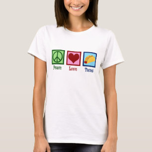 Camiseta Tacos bonito do amor da paz