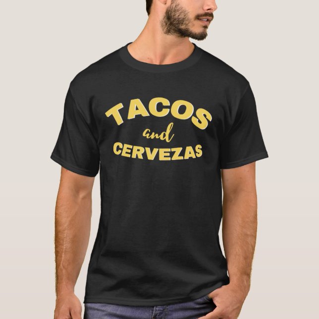 Camiseta Tacos & cervezas cinco de mayo feriado mexicano (Frente)