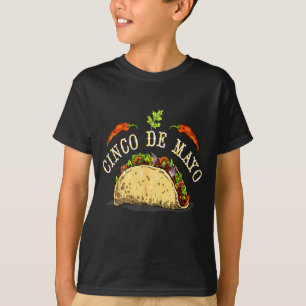 Camiseta Tacos cinco de maio para amantes de comida mexican