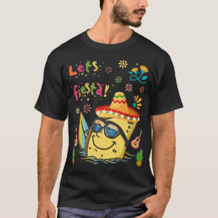 Camiseta Tacos Cinco De Mayo Meican Guitar Cactus Engraçado