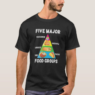 Camiseta Tacos Comidas mexicanos Burritos Chili Major Comid