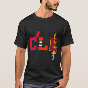 Camiseta Tacos de beisebol de Cleveland Arte antiga de Ohio