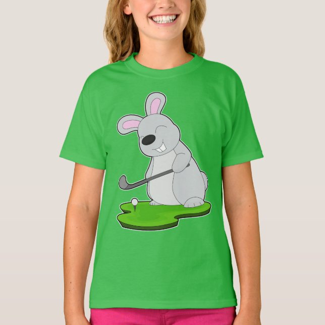 Camiseta Tacos de coelho de golfe (Frente)